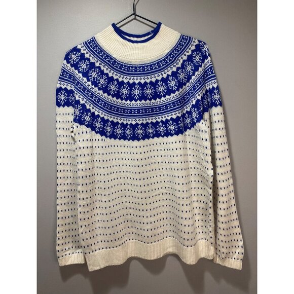 Appleseed's Sweaters - Vintage Appleseed's Fair Isle Nordic High Neck Sweater Women's Petite Size M